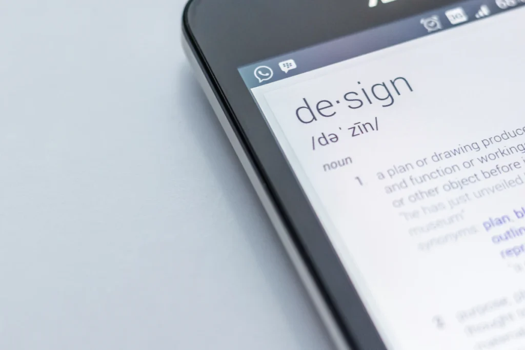 Website being browsed on a mobile phone